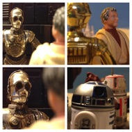 THREEPIO:  "Protocol? Why, it's my primary function, sir." OWEN: (turning away)"I have no need for a protocol droid." THREEPIO: (quickly) "Of course you don't, sir.  Not in an environment such as this. That's why I've also been programmed for over thirty secondary functions that…" Artoo turns his dome towards his companion, almost as he was rolling his eyes at Threepio pitching himself to the farmer. #starwars #anhwt #starwarstoycrew #jbscrew #blackdeathcrew #starwarstoypix #toyshelf 
